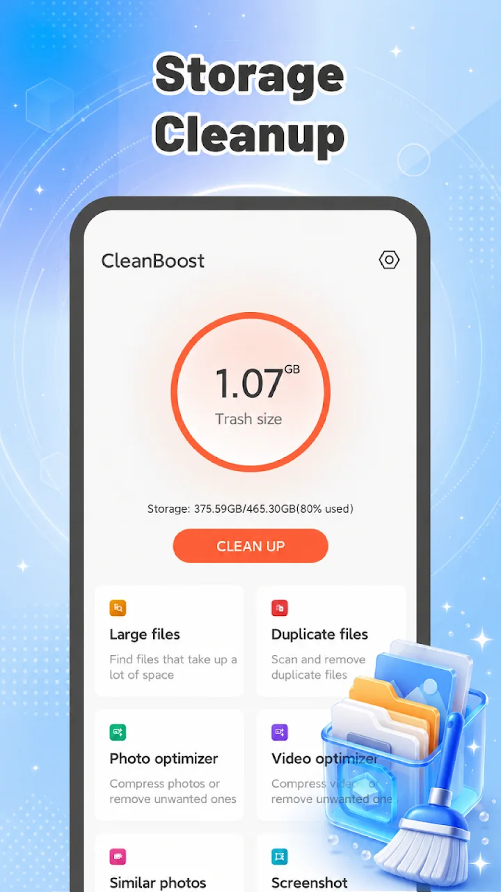تصویر CleanBoost - Junk Cleaner