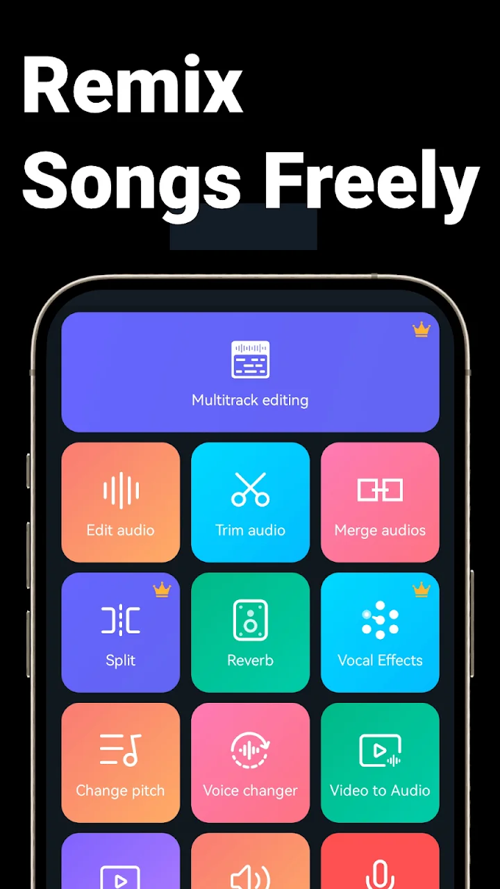 تصویر ویرایشگر صدا و موسیقی، برش MP3