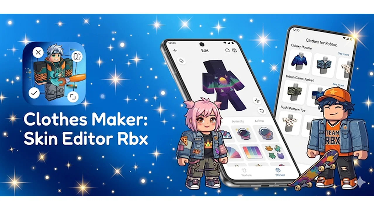 تصویر ویرایشگر لباس برای RBX