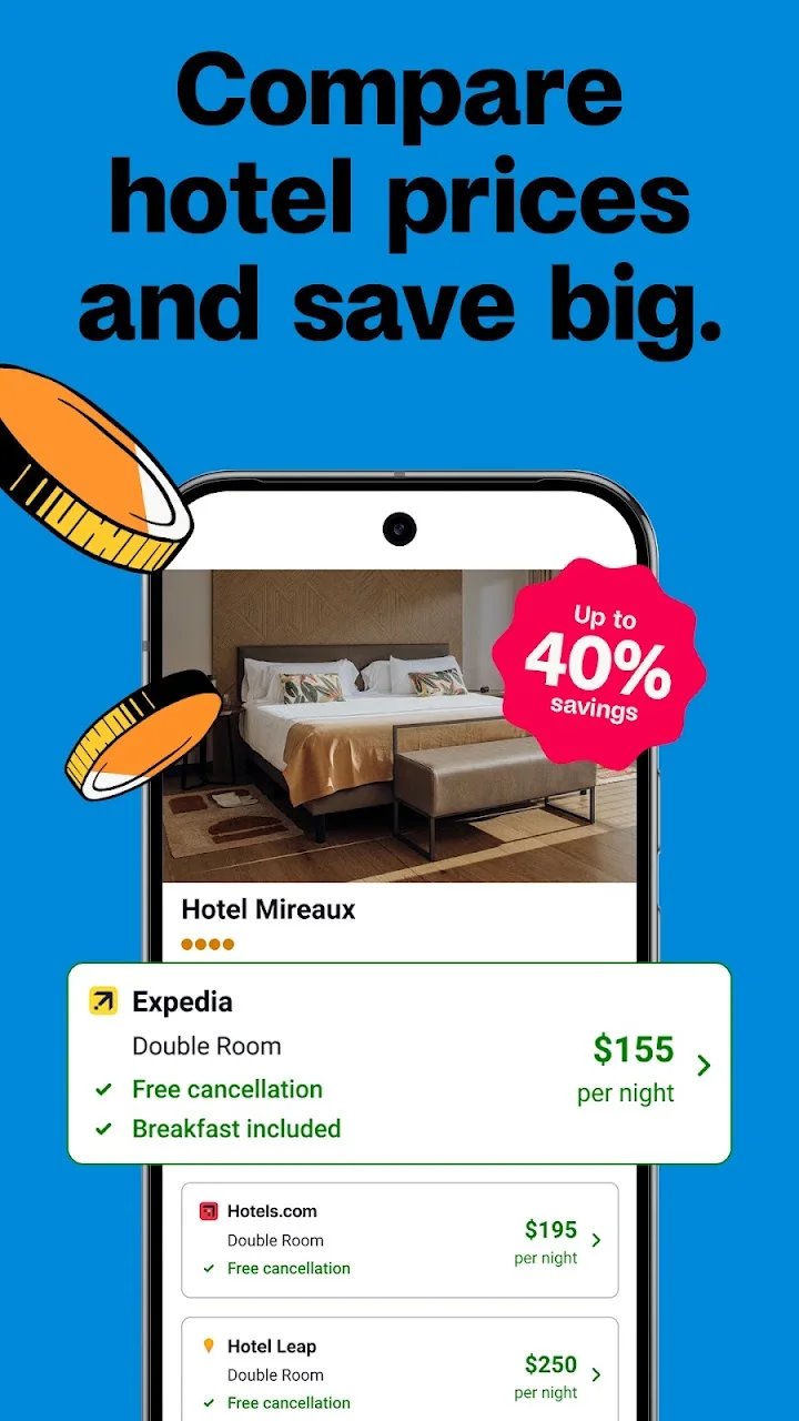 تصویر trivago: مقایسه قیمت هتل