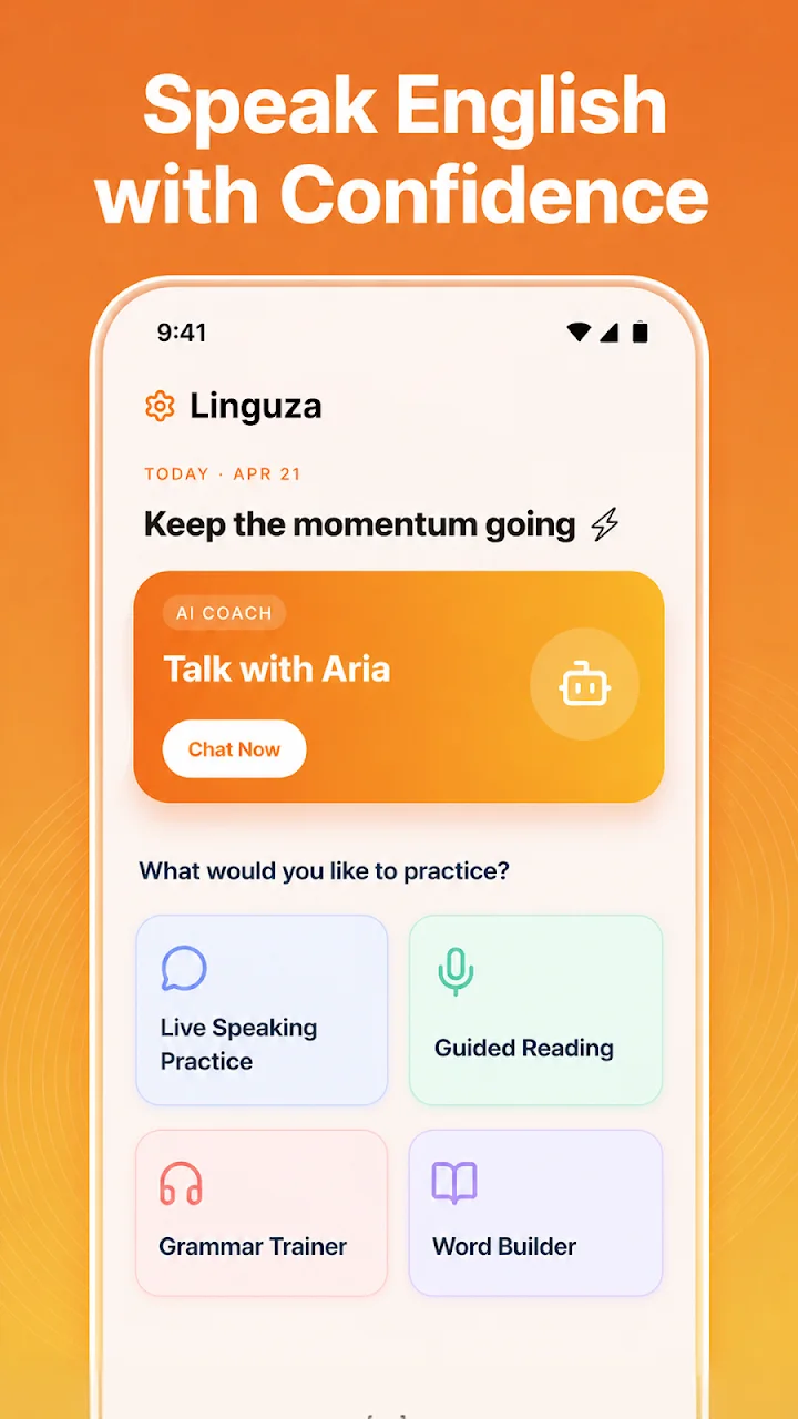 تصویر Linguza: مربی هوش مصنوعی انگلیسی