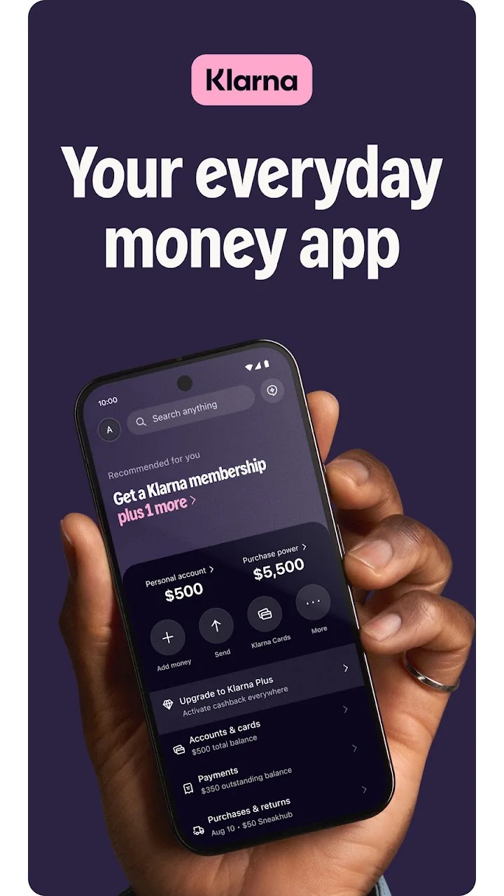 تصویر Klarna: پول هوشمند هر روز