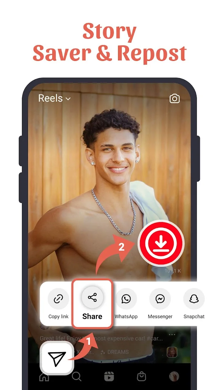 تصویر InSaver: همه دانلود کننده ویدیو